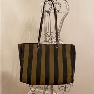 Vintage Fendi Shoulder Tote Bag